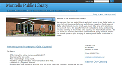 Desktop Screenshot of montellolibrary.org