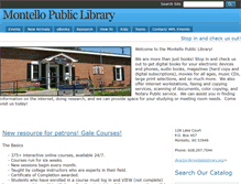Tablet Screenshot of montellolibrary.org